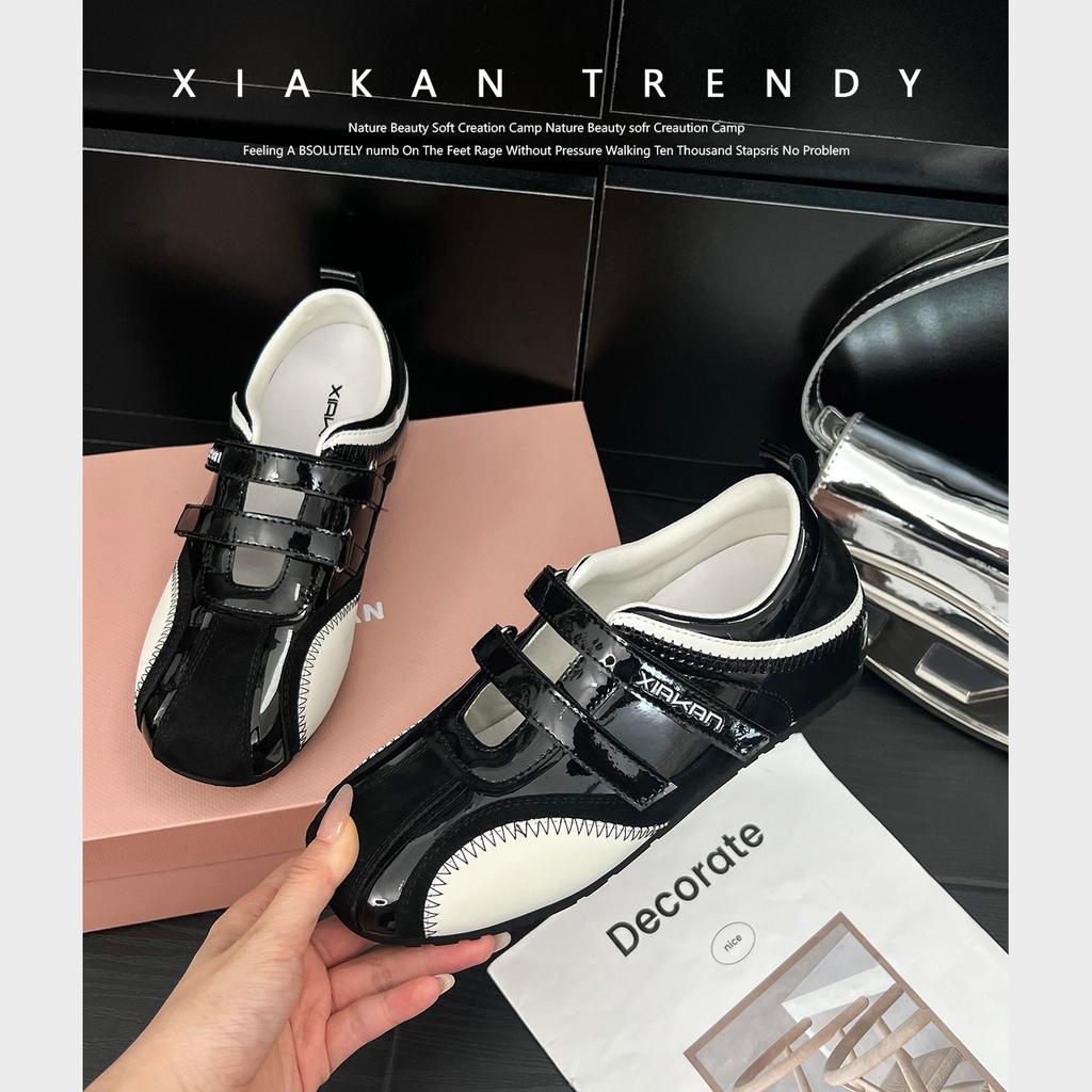 Inner Height Increase 6cm Velcro Hollow Sports Mary Jane Shoes Women's 2025 Spring and Autumn Versatile Casual Moral Training Shoes Tide