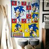 Hedgehog Sonic Soar Wall Hanging Printed Fabric Blanket Decorative Tapestries for Bedroom Living Room Home Decor