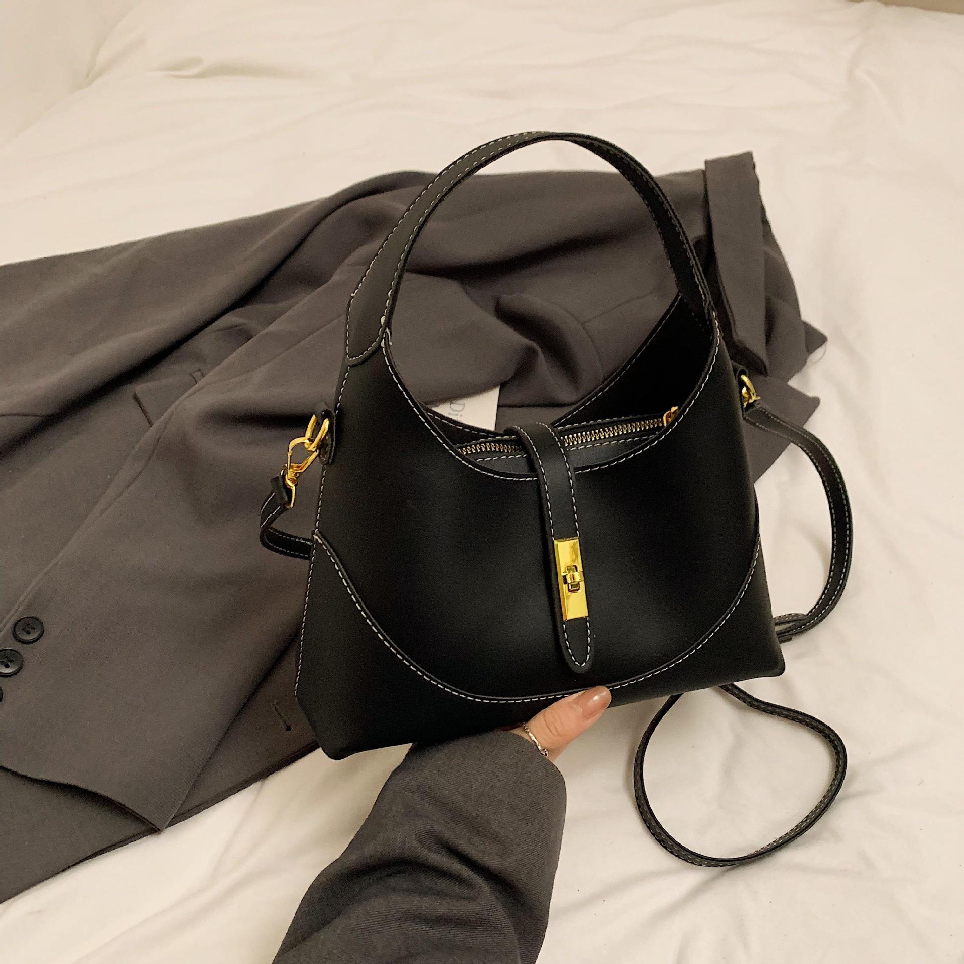 

Women s 2025 Versatile Dumpling Bag - Commuting Handbag, Single Shoulder, Crossbody & Crescent Underarm Bucket Bag