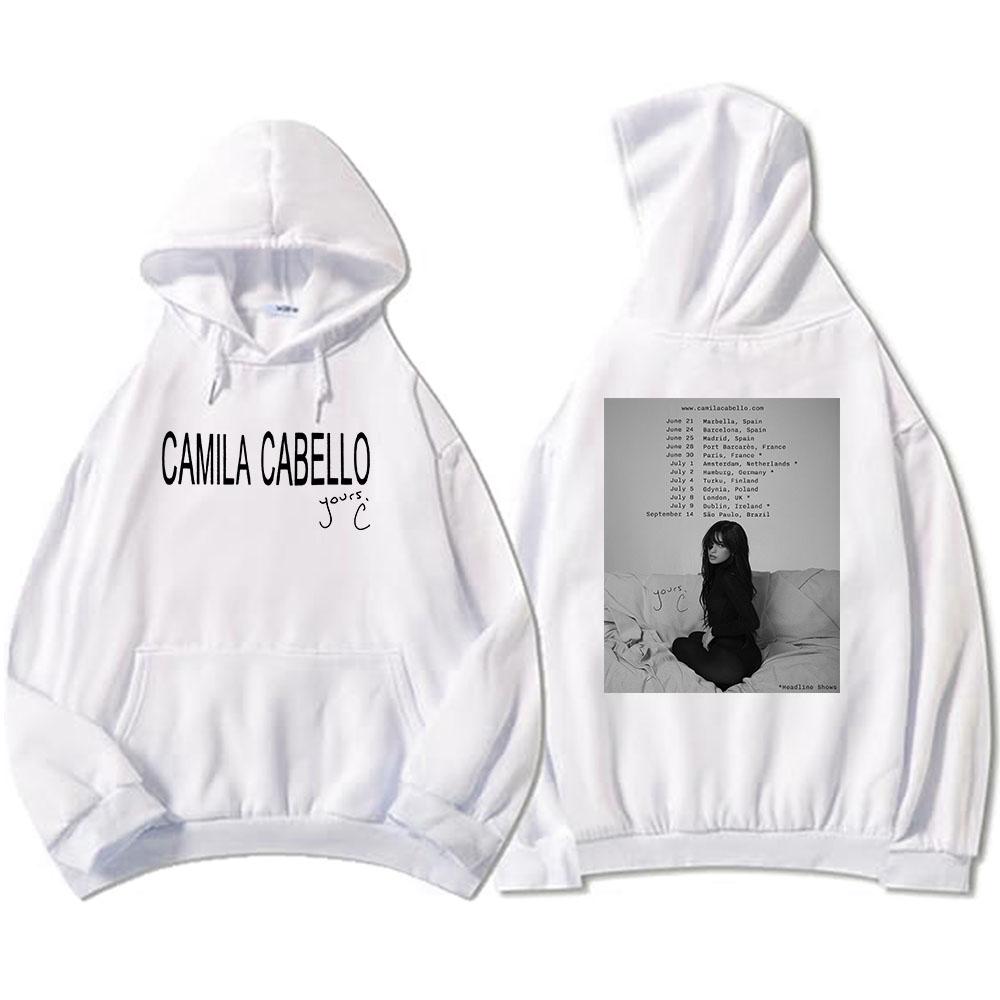Camila Cabello Yours.C Tour 2025 Hoodies Langarm Fleece Herren/Damen Sweatshirts Grafik Kleidung Tasche Kapuzenpullover Männlich