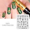 kads Nail Art Stamping Plate Christmas 028 Nail Stencil Plate Manicure Nail DIY Tool Stamping