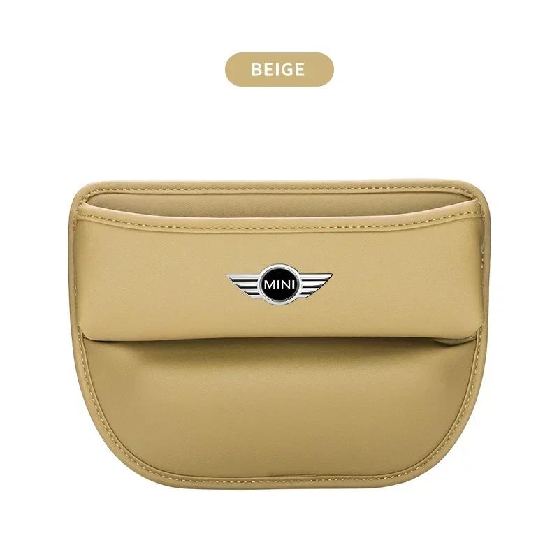 

X4 X5 X6 2025 For BMW MINI Leather Car Logo Seat Organizer Box Car Interior Accessorie For BMW Mini Cooper F54 F55 F56 R56 R60 S