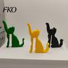 Kreativer Spielzeughaken 3D-gedruckter Hund/Katze Haken, Kompakter Dekorativer Tür Interaktiver Hund geformter Haustier Form Kleiderbügel Ornament für Wohnzimmer Schlafzimmer