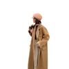 Designer personalized one-button double-sided woolen coat for women's daily commuting versatile wool
