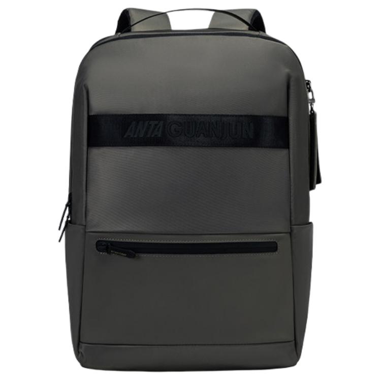 Anta Champion All-Weather Series Business Commuter Nylon Backpack Unisex backpack Castle-Gray 192540157 Castle gray