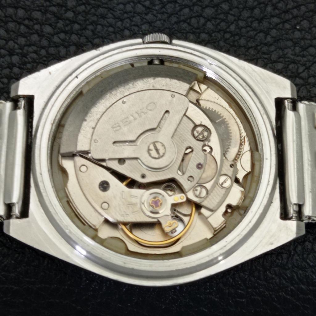 AUTOMATIC VINTAGE SEIKO 5 JAPAN 6309A MENS ARABIC RED COLOR DIAL WATCH A701213-5 R206a-a701213