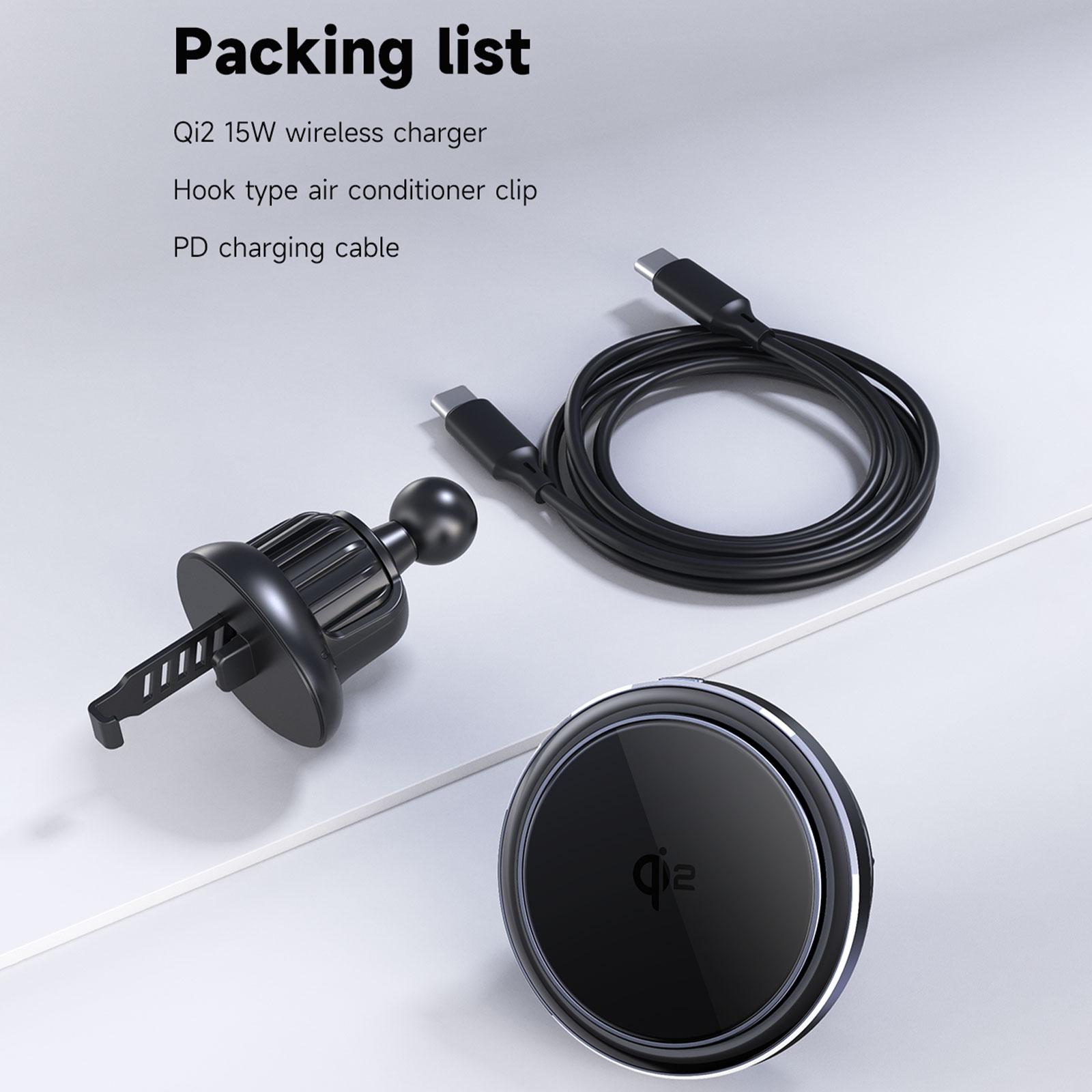 

Qi2 Магнитное беспроводное зарядное устройство Полупроводниковое охлаждение 15 Вт Быстрая зарядка для iPhone 12 13 14 15 16 Автомобильный держатель для телефона