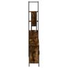 4 piece bathroom furniture set smoked oak wood based material