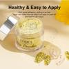 Dip Powder Eggshell Yellow Color French Glitter Tinfoil Nail Art Starter Manicure Salon DIY At Home No Needed Nail Lamp Curing Odor-Free&Long-Lasting