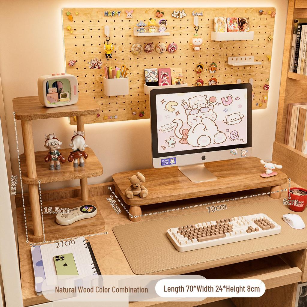 Desktop Monitor Stand & Keyboard Bracket