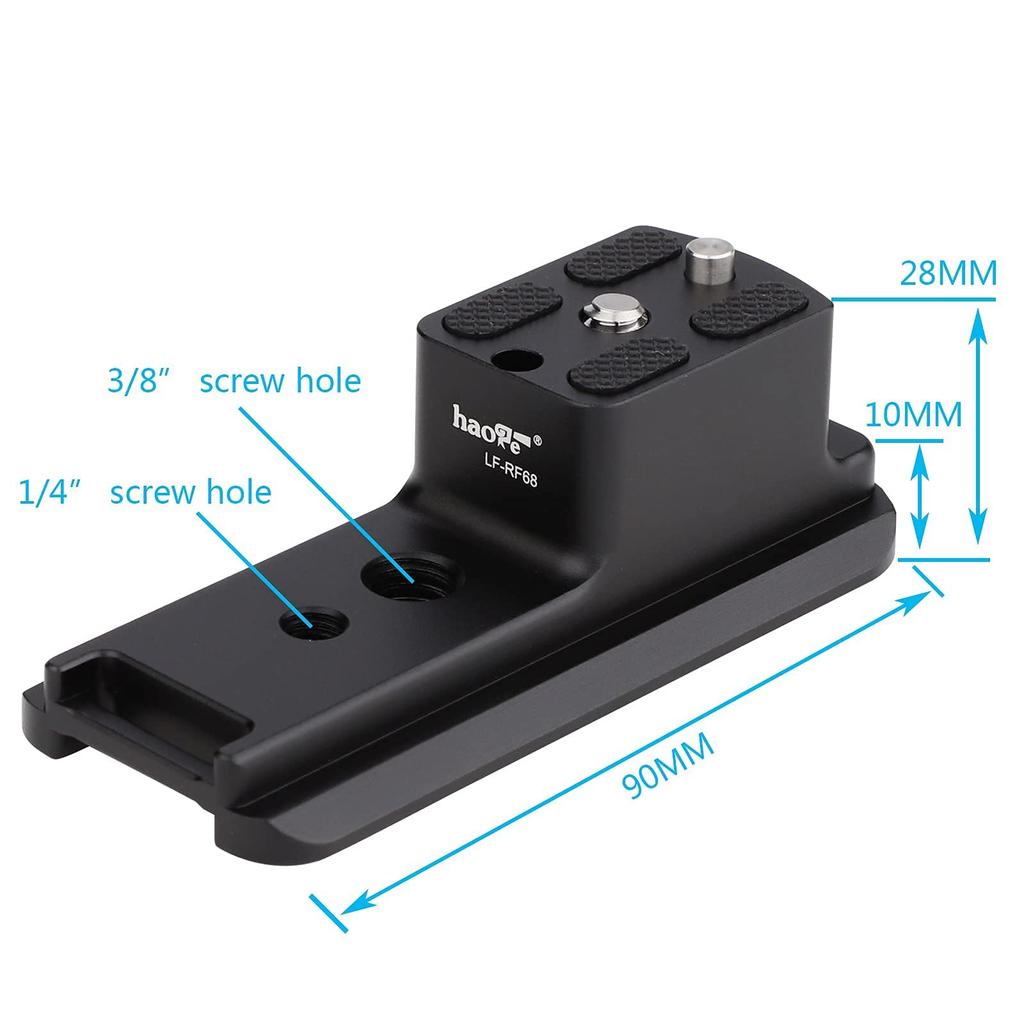 Haoge Stojan na objektiv pro Canon RF 800mm F11 STM a 600mm F11 STM Bezzrcadlový Kompatibilní se stylem rychloupínání LF-RF68 Objektivy. Destičky Acra-Swiss.