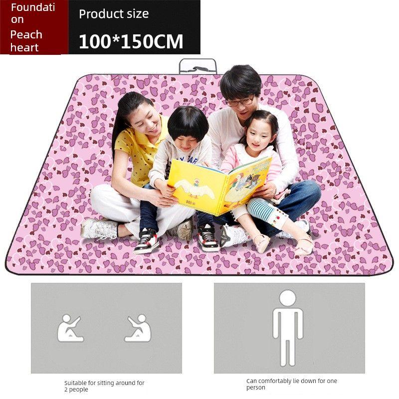 Portable Folding Picnic Mat, Thickened Oxford Cloth Moisture-Proof Mat, Beach Grass Waterproof Dirt-Proof Floor Mat