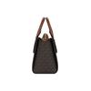 Michael Kors MK Daria Monogram Logo Pendant Vintage Leather Tote Shoulder Crossbody Bag Women bags Brown 35S1GDIC1B-BROWN
