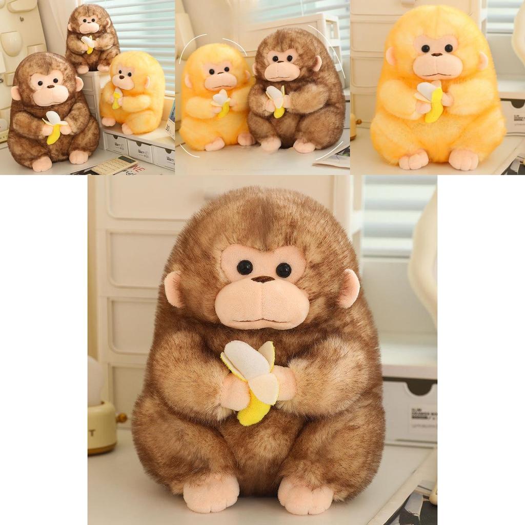 Adorable Plush Monkey Doll With Soft Pp Cotton Filling Perfect For Gifts And Collectors