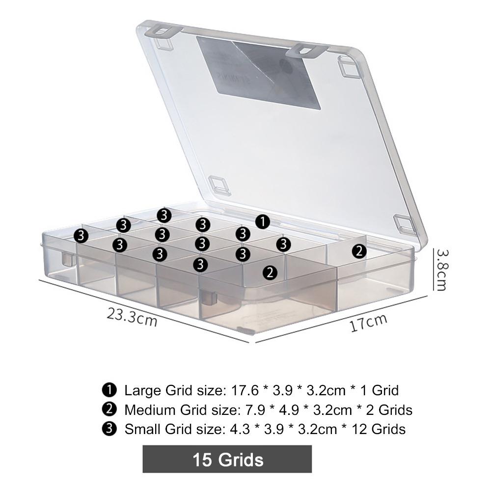 Large Capacity Jewelry Storage Box Clear Earrings Storage Containers Organizer Box Craft Jewelry