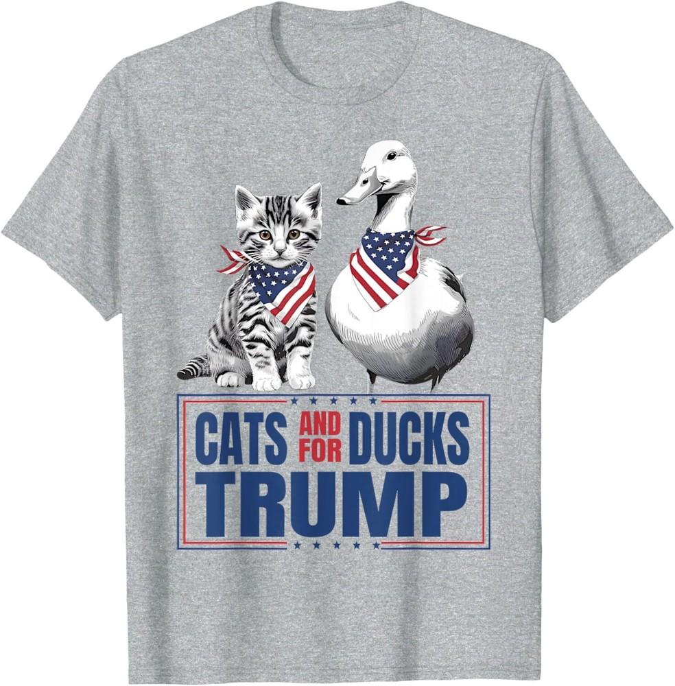 SALE Cats and Ducks for Trump 2024 Kittens and Ducks for Trump Unisex T-Shirt Unisex T-Shirt M