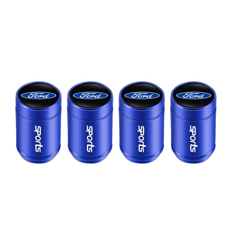 Car Sticker Car Tire Valve Caps Metal Styling Tyre Air Stems Cover For Ford S MAX Ranger Focus Fiesta Mondeo Kuga Mustang Escort