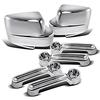 Chrome Door Handle Cover and Mirror Cover Set For 08-12 Jeep Liberty / 2007-2012 Dodge Nitro