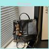 Pu Material Womens Retro Casual Backpack With Durable Wearresistant Design For Daily Use
