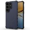 For Samsung Galaxy S26 Ultra Magnetic Case Corrugated Texture Heat Dissipation TPU + PC Phone Back Cover