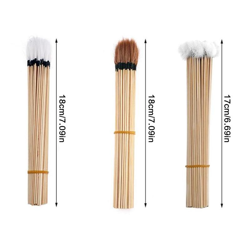 10Pcs/Set Goose Earpick Wax Remover Curette Adult Bamboo Handle Ear Dig Tools Spoon Cleaner Stick Health Care