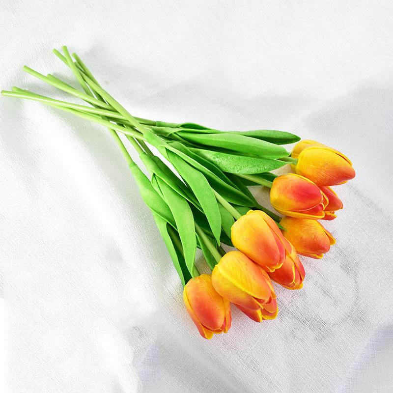 Pu Moisturizing Tulip Simulation Flower Fake Flower Wedding Party Home Decoration Flower Flower