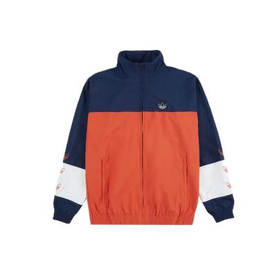 Oryginały Casual Comfort Stand Collar Kurtka sportowa Jesienne męskie kurtki Pomarańczowo-niebieskie DV3117