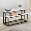 Creative Children's Clothing Display Rack with Faux Marble Waterfall Table
