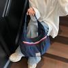 Denim Tasche Damen Große Kapazität Sommer Vielseitig Schulter Unterarmtasche Lässig Arbeit Pendler Knödeltasche