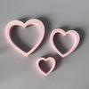 Top Quality Silicone Mold for Heart-shaped Pendants - Large Medium And Small Hollow Love Ornament Valentine's Day Decorative