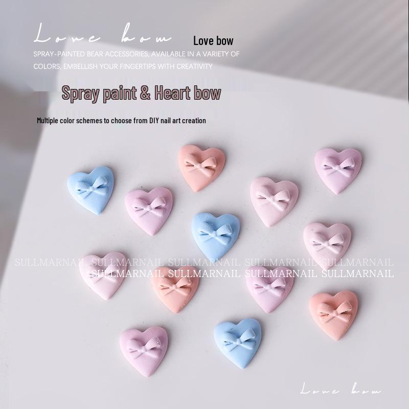 

Heart & Bow Metal 3D Cartoon Nail Art Decoration Set (5 Pieces)