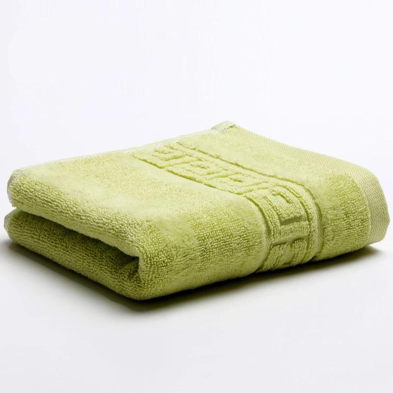 

1Pc 100% Cotton 34x74cm Thicken High Quality Water Absorbent Adult Hand Towel Bathroom Shower Cloth 34x74cm&1pc зелений