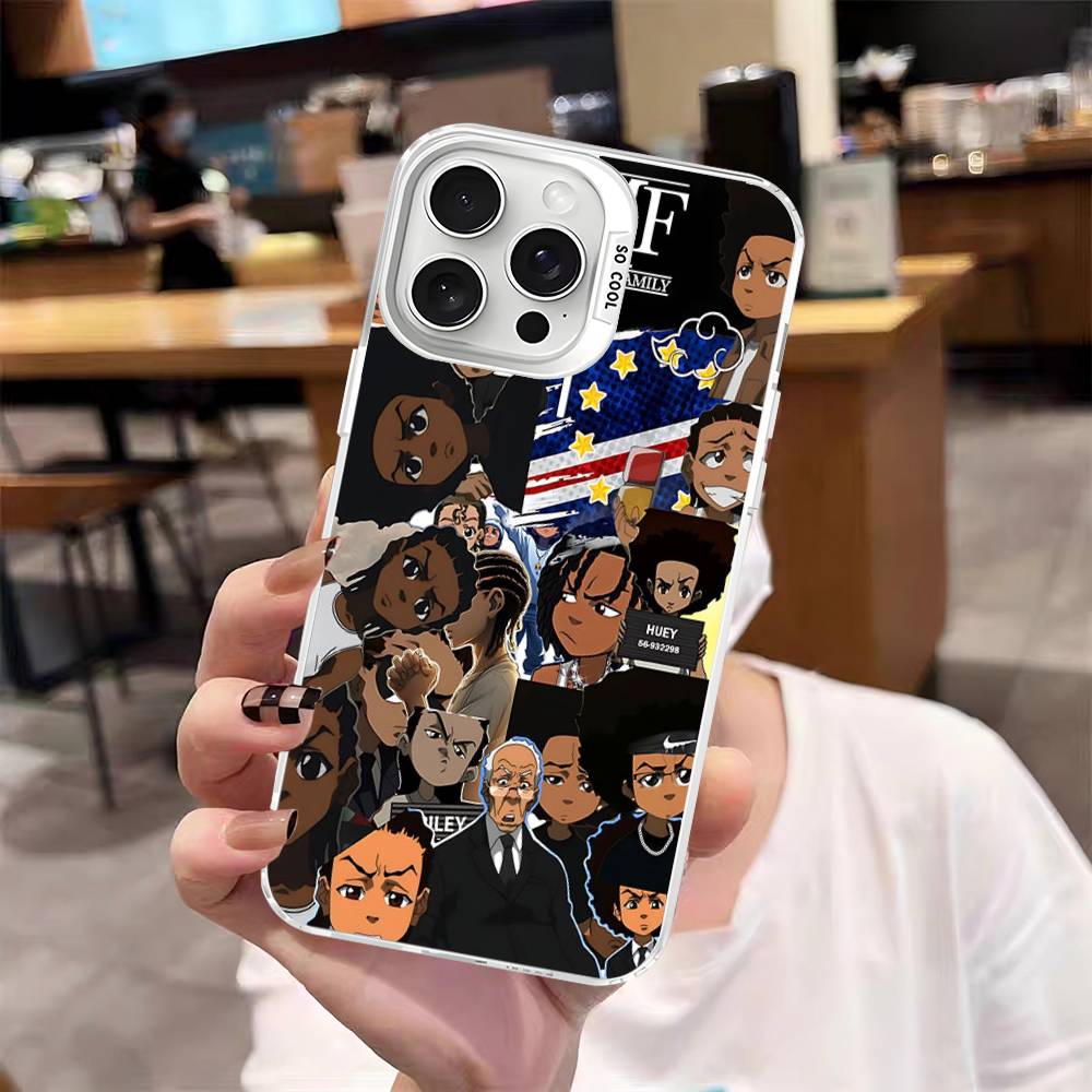 Cartoon The Boondocks Phone Cases For IPhone 17 16 15 14 13 12 11 Plus Pro Max Pro Color Matte Cover
