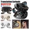 Wireless BT Translation Earbuds Real Time 3-in-1 Language Translator Earbuds Translation Headphones for Travel Business Learning