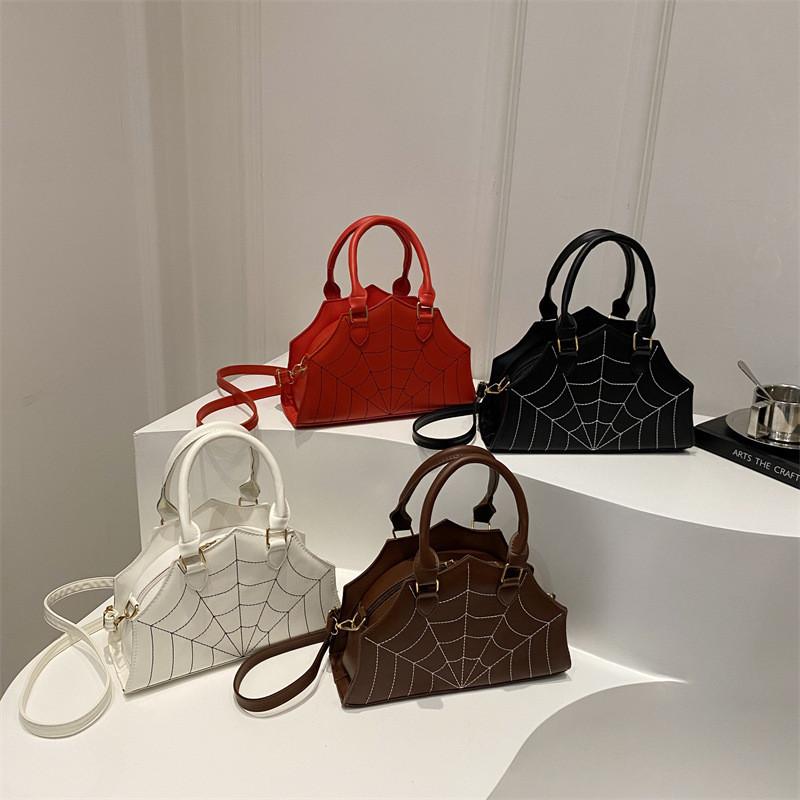 2024 Fashionable Spider Design Casual Large Capacity Pu Shoulder Bag For Daily Use