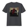 Skrillex Quest For Fire Premium T Shirt Unique Gothic Design with Mysterious Rider and Skull Horse Print Vintage Washed