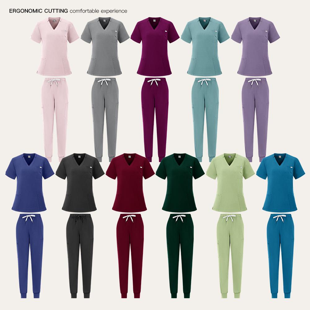 Unisex Sweat-Absorbent Breathable Dental & Beauty Salon Medical Scrub Suit