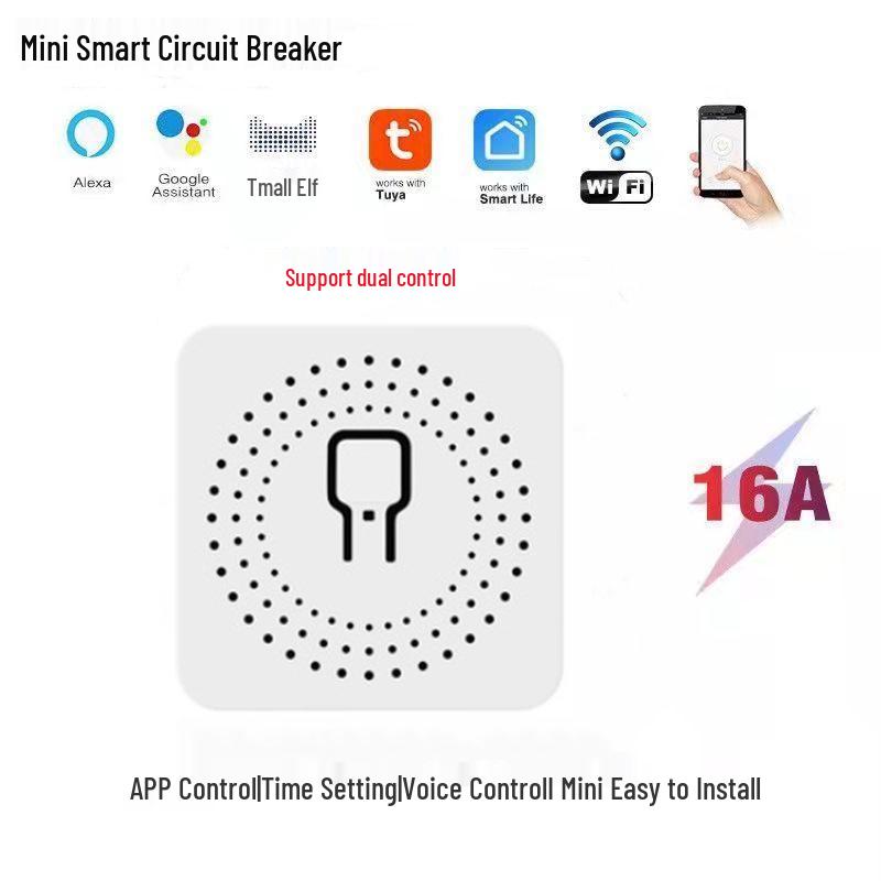 Graffiti WiFi Zigbee Smart Hidden Switch with Alexa Voice Control, Single/Two-Way, Zero/Single-Wire Compatible