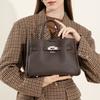 Genuine Leather Fashionable Metal Bag Korean Minority Era Bag New Era Hundred Styles Lightweight Windproof Handheld Cross-Body Bag