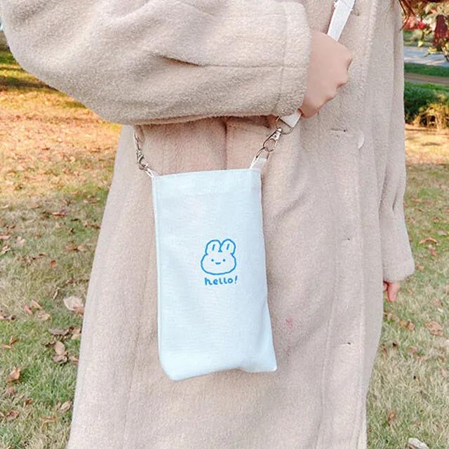 Tumbler, mini eco bag, drink bag, crossbody, phone, water bottle bag