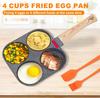 4-Cup Egg Pan Nonstick, Healthy Aluminum Omelette Pan, Breakfast Omelette Skillet for Fried Eggs Cooker, Pancakes, Suit