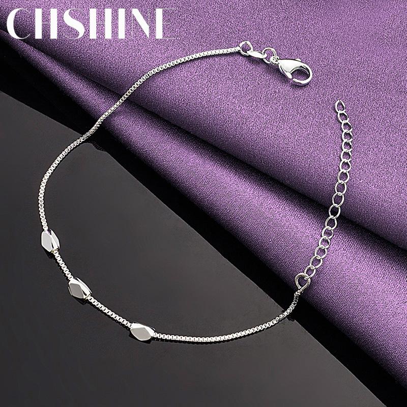 CHSHINE 925 Sterling Silver Small Bead Bracelet for Women Wedding Party Fashion Charm Jewelry