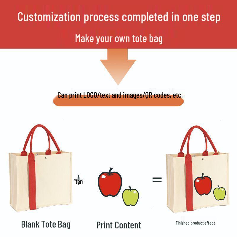 Custom Promotional 3D Canvas Tote Bag with Logo