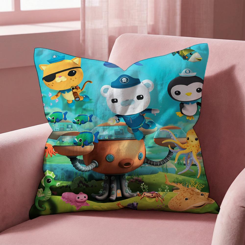 The O-Octonauts Cushion Cover Multi-Scene Pillow Cover for Home & Car - Reversible, Soft & Durable for Daily Use