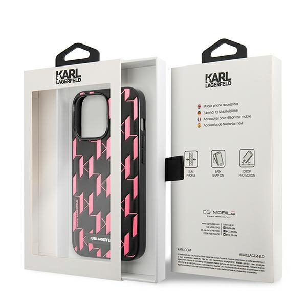 Karl Lagerfeld Klhcp13Lmnmp1P Iphone 13 Pro / 13 6,1 Hardcase Różowy/Pink Monogram Plaque