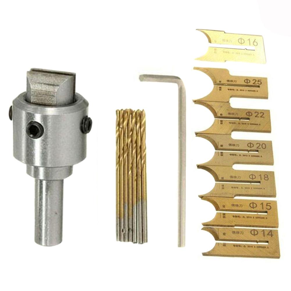 Wooden Beads Making Machine Kit Beads C-shaped Drill Bit Milling Cutter DIY Hand Crafts Bead Maker Planer Woodworking Tool