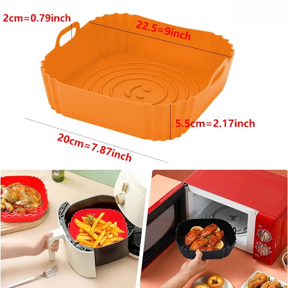 Pan Lining Stanleys Cup Chicken Air Fryers Home Pans Silicone Air Fryer Molds Air Fryer Kitchen Utensils Pot Pizza Dining Basket