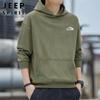 JEEP SPIRIT Men's Spring Loose Hooded Sweatshirt