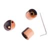3Pcs Guitar Control Knob Fit Top Wood Set Kit Instrument Accessory for Replacement GD416