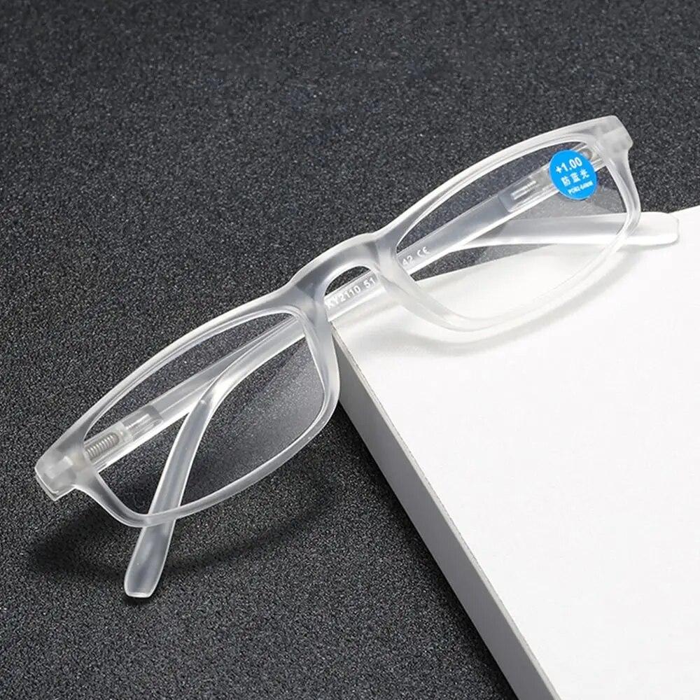 Reading Glasses Anti Blue Presbyopic Glasses with Transparent Frame Women Men Eyeglasses +1.00/+1.50/+2.00/+2.50/+3.00/+3.50/+4